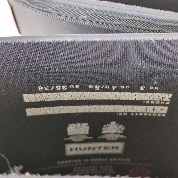 HUNTER Original Kids Matte Navy Blue Rain Muck Tall Boots Boys 4 Girls 5 Classic - Picture 9 of 10